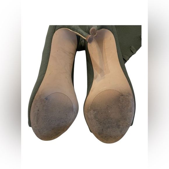 Steve Madden Olive Knit Stiletto Booties 8.5 - Picture 9 of 13